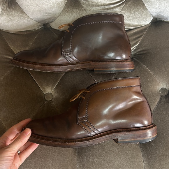 Alden Barrie cigar chukka leather lace up ankle boots men’s sz 6 C/E - Picture 4 of 12